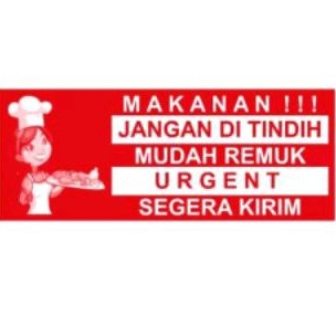 

STIKER MAKANAN1 KECIL UK 85X35 MM ISI 100 PCS FOOD DELIVERY