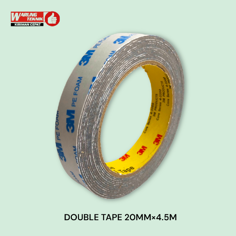 

DOUBLE TAPE 3M PE FOAM SOLASI BB BUSA 20MM x 4.5M DOUBLE TAPE 3M