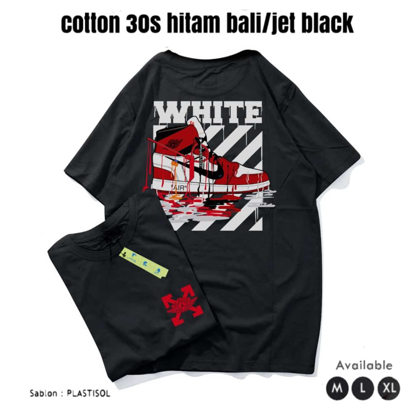 Kaos Distro OFF White Jordan Merah Combad 30s Premium