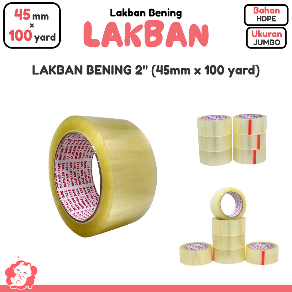 

LAKBAN BENING 2" (45mm x 100 yard)