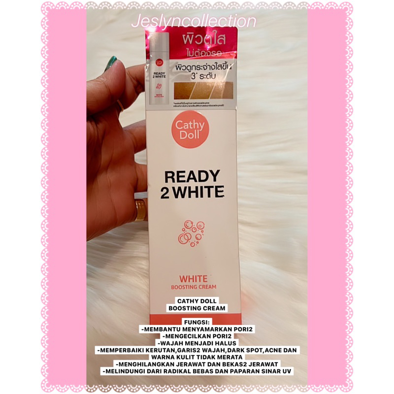 CATHY DOLL READY 2 WHITE BOOSTING CREAM ORIGINAL THAILAND / KRIM PEMUTIH WAJAH