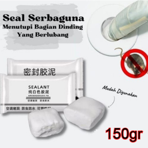 isi 150gr Sealent dinding penambal lubang AC dan tembok lain serbaguna