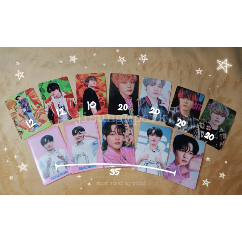 [3] WTS PC PHOTOCARD NCT chenle jeno jaemin ar clip dicon
