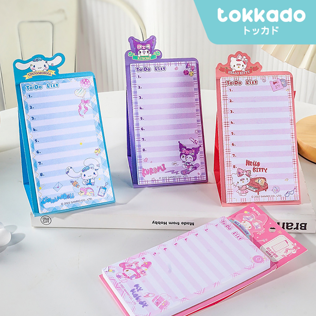 

TOKKADO Sanrio To Do List Memo Buku Catatan Daily Planner Jadwal Lucu