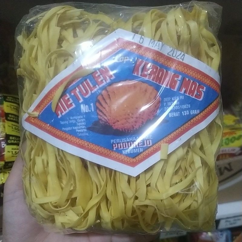

Mie tulen cap kerang mas KHAS KEBUMEN