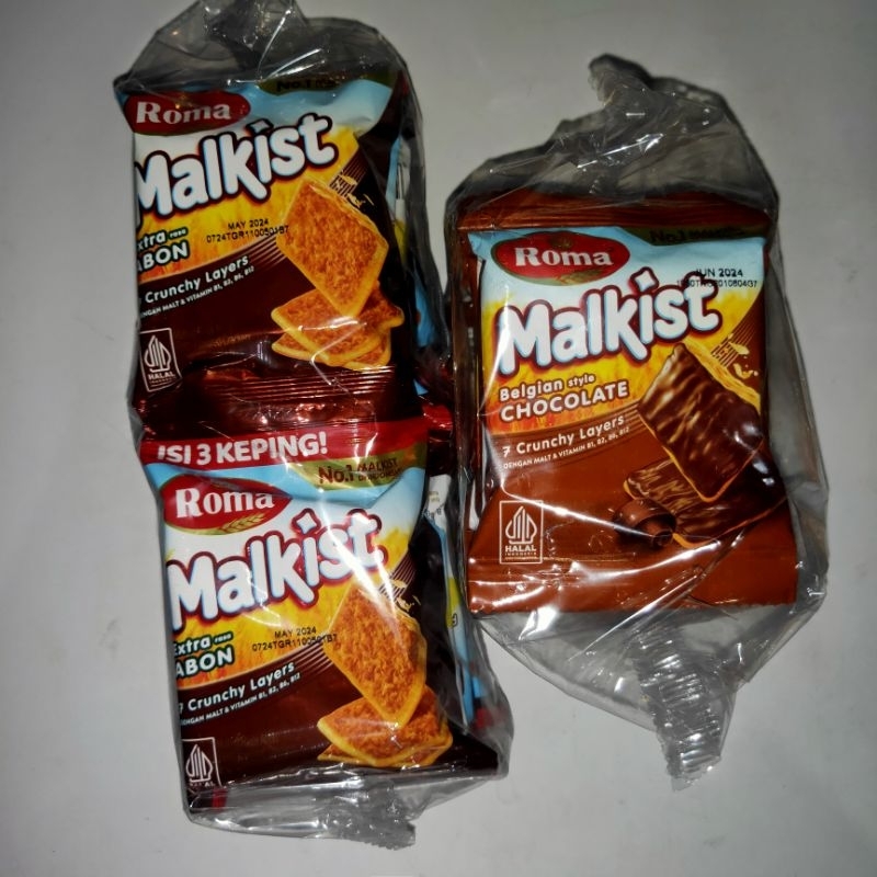

ROMA MALKIST SACHET RENCENG ABON 21g / COKELAT 18g
