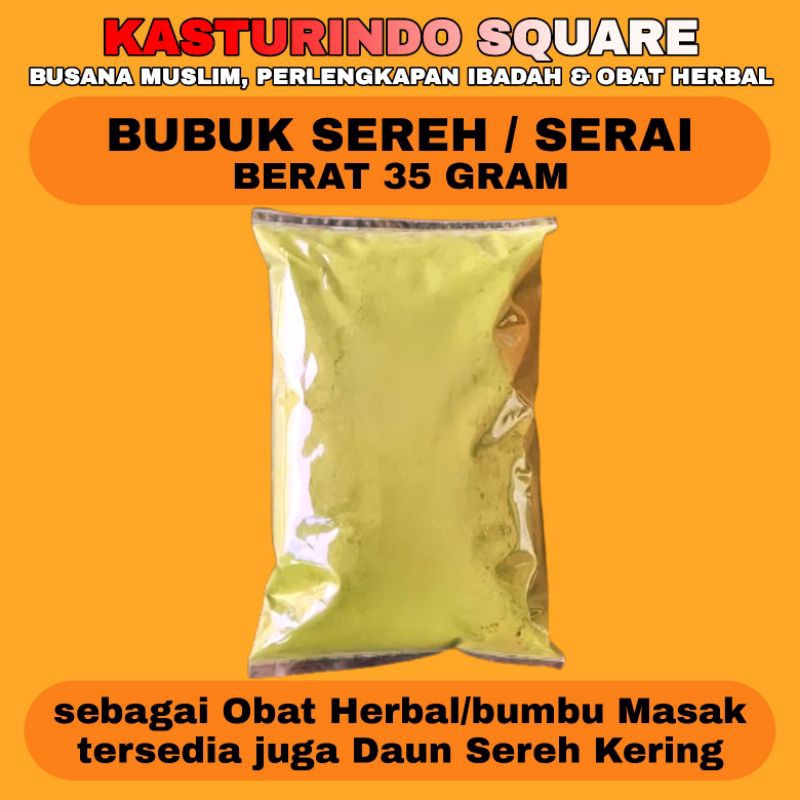 

Bubuk Serai Kering Herbal Alami
