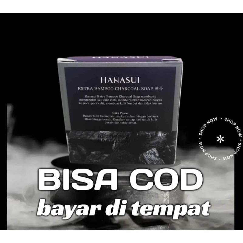 Hanasui Sabun Charcool Bamboo soap sabun pencerah wajah pria sabun pembersih