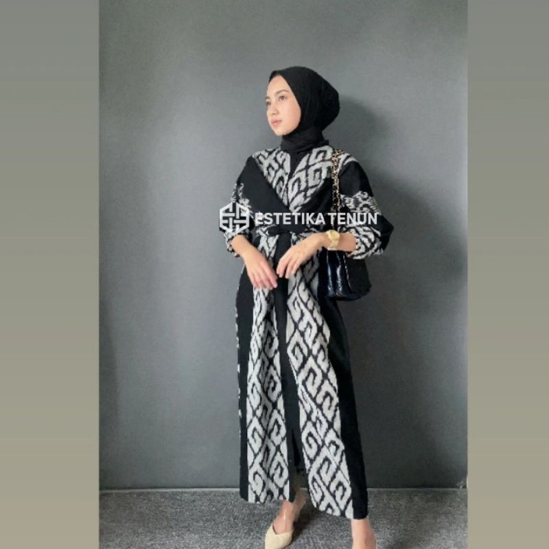 CLARA GAMIS TENUN - Baju kondangan - Maxi Dress - Baju couple tenun - dress kondangan - dress tenun 