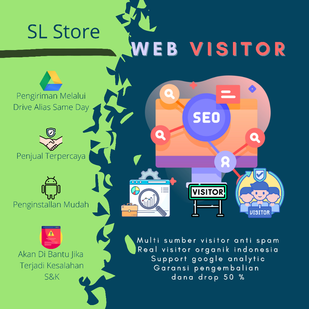 Visitor Website Traffic Aman Bergaransi Selamanya