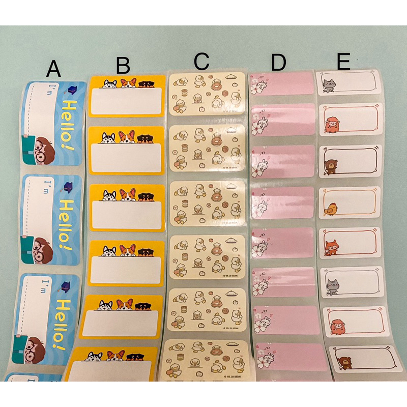 

Label nama waterproof ready stock