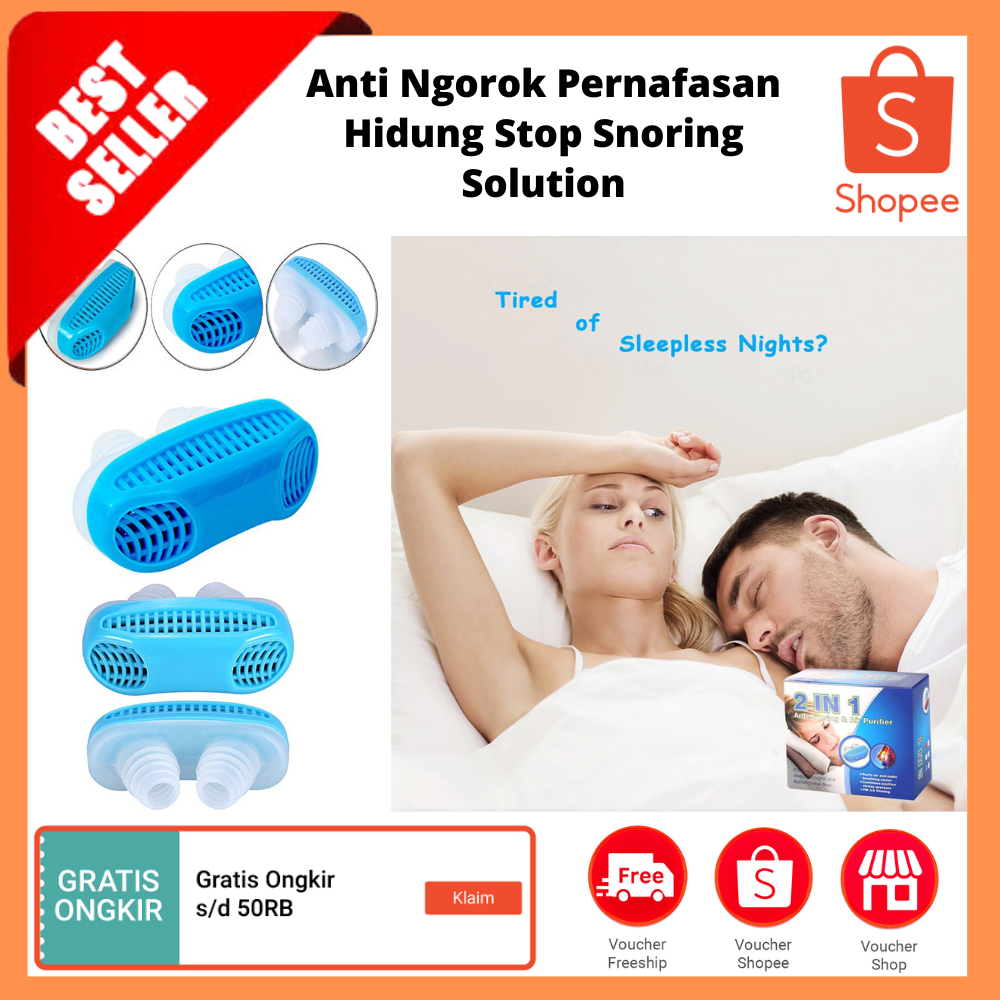 Anti Ngorok Pernafasan Hidung Stop Snoring Solution / Alat Pembersih Udara Amp Anti Dengkuran Hidung