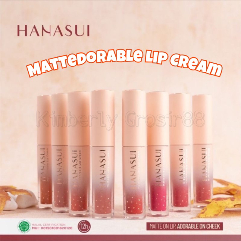 ORIGINAL HANASUI Mattedorable Lip Cream | Hanasui BOBA EDITION LipCream Matte Dorable Lipstick hanas