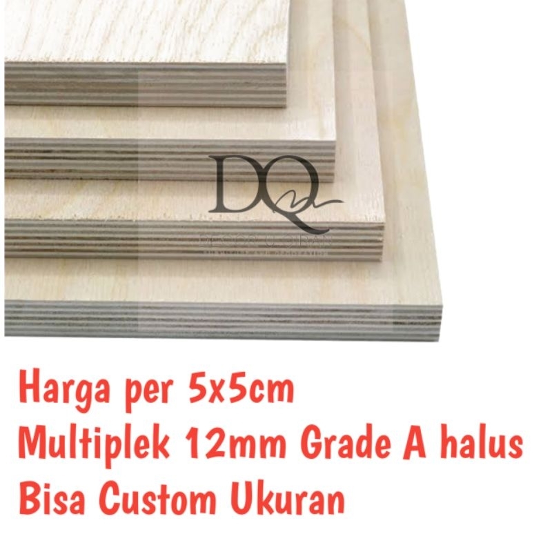 Multiplek Triplek Multipleks Plywood 12mm Ukuran Per 5cm