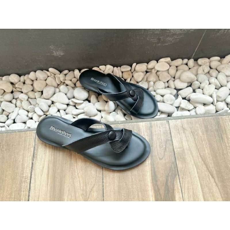 SANDAL WANITA KULIT GARUT BHONKSHORS LUNA FLAT