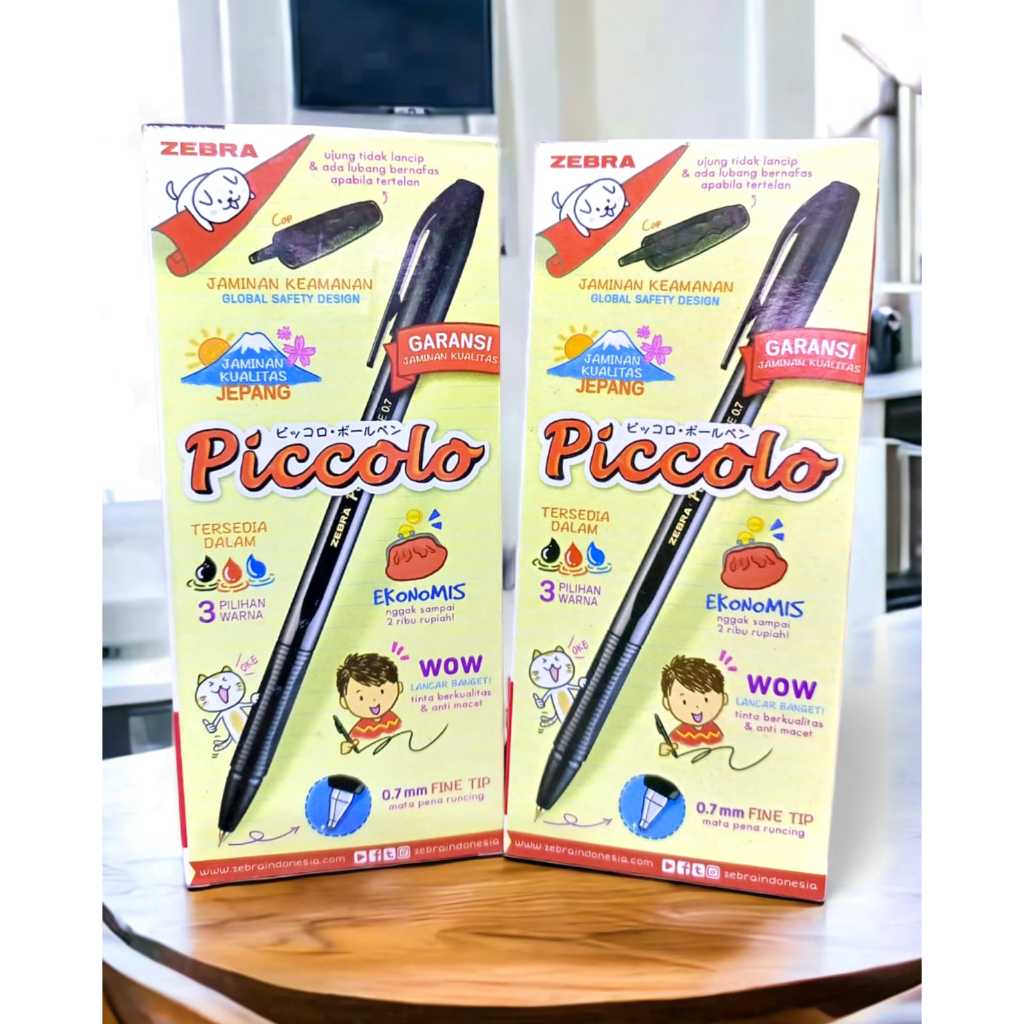 

Pulpen Zebra Piccolo Semi Gel Fine 0.7mm (1 Lusin) ATK