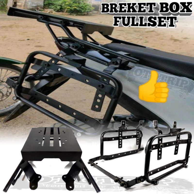 Paket Full set Bracket Box Geser dan Bracket Side Box SB2000 plus Fitting Stabilizer, Paket Hemat Br