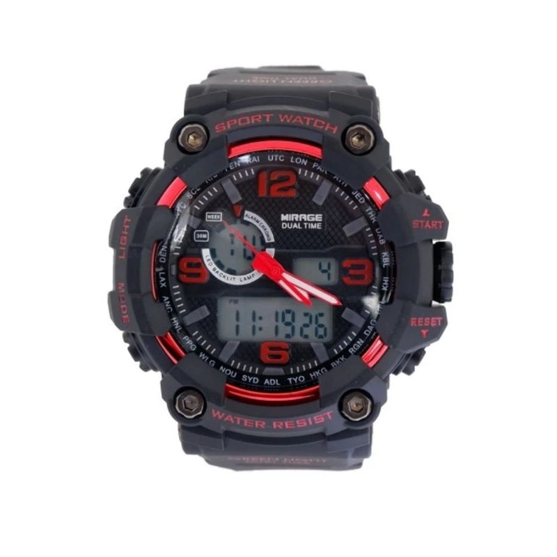 Jam Tangan Pria Mirage Sport 1171 Double time Original
