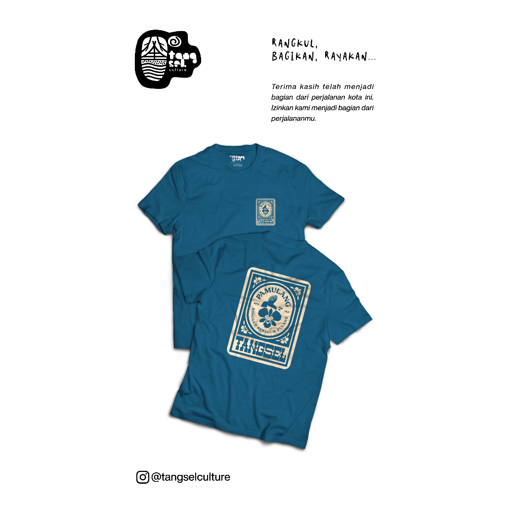KAOS TANGSEL CULTURE BLUE DENIM EDITION