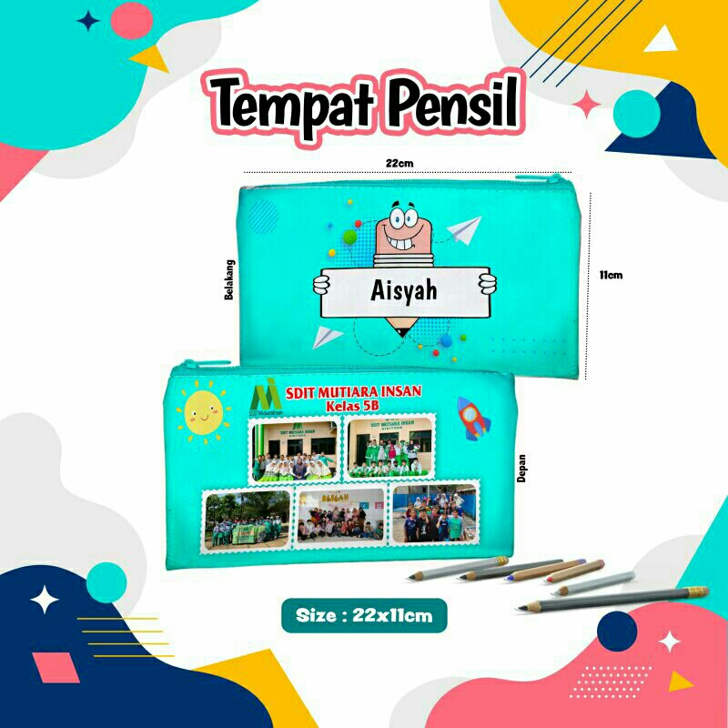 

tempat pensil custom bebas variasi foto