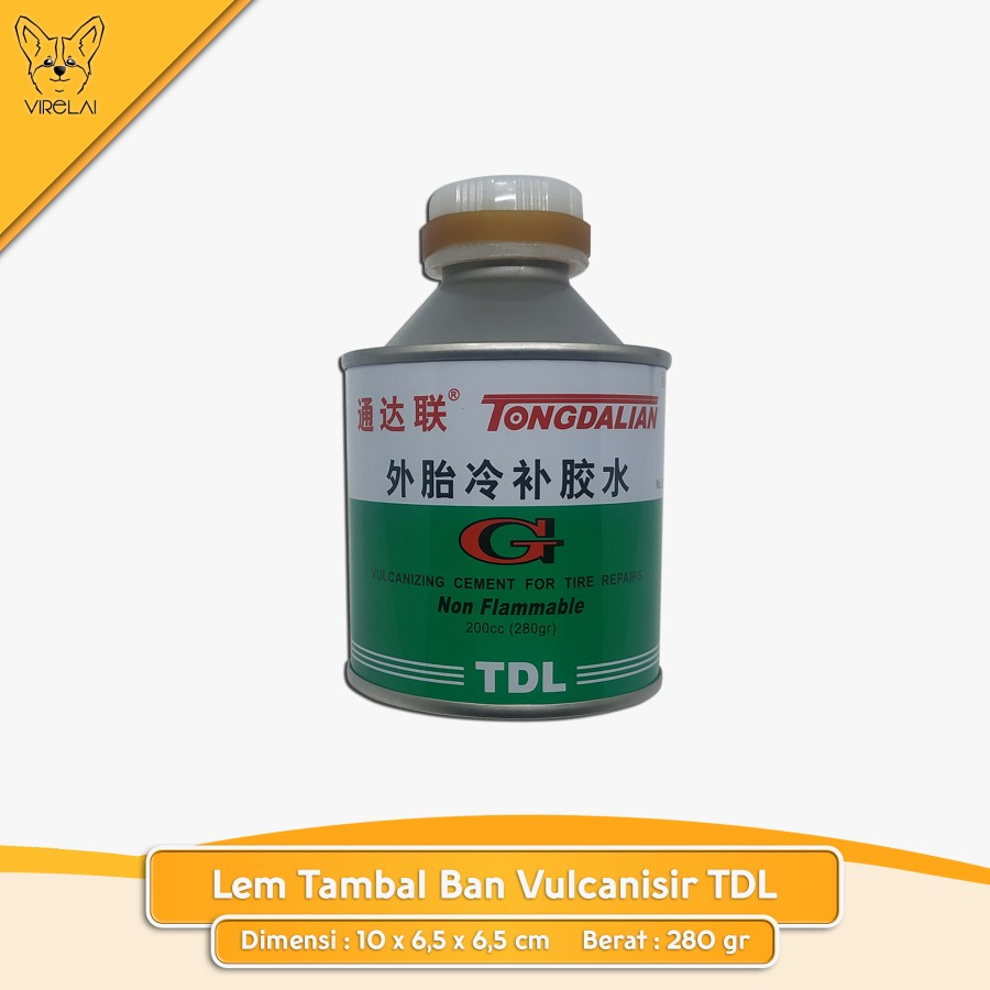 Lem Tambal ban vulkanisir vulcanizing tyre 200cc