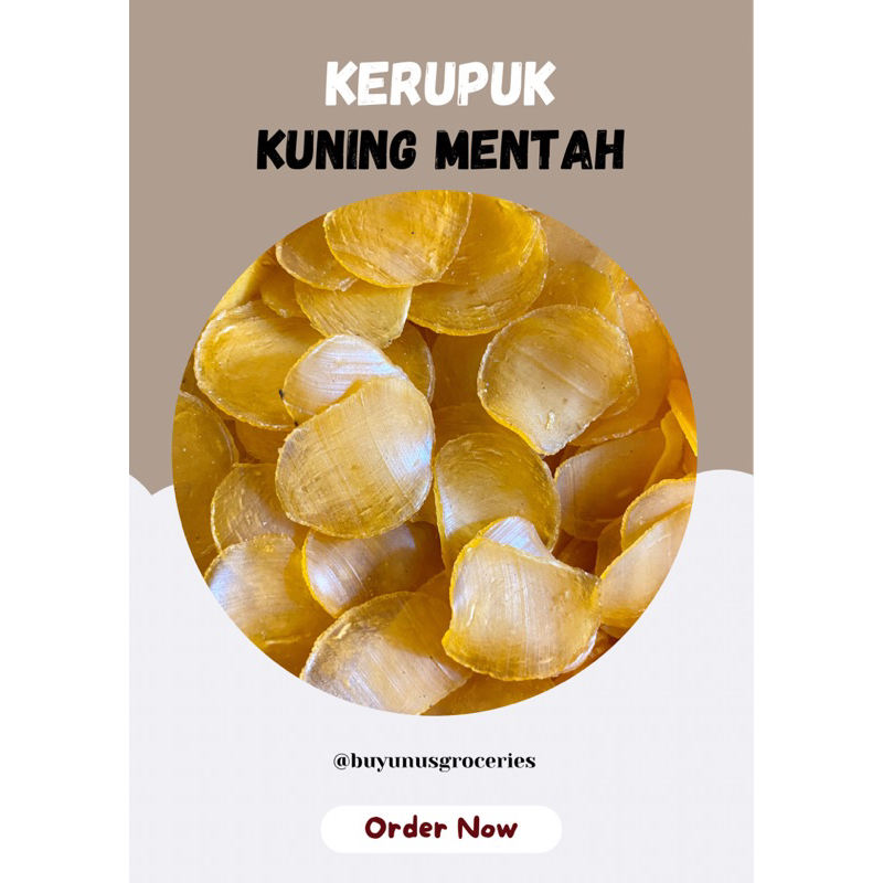 

Kerupuk Kuning Mekar (mengembang) Tanpa Jemur 250g-500g
