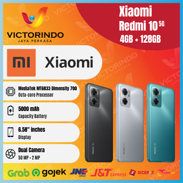 Xiaomi Redmi 10 5G ( Ram 4GB + Rom 128GB ) Garansi Resmi