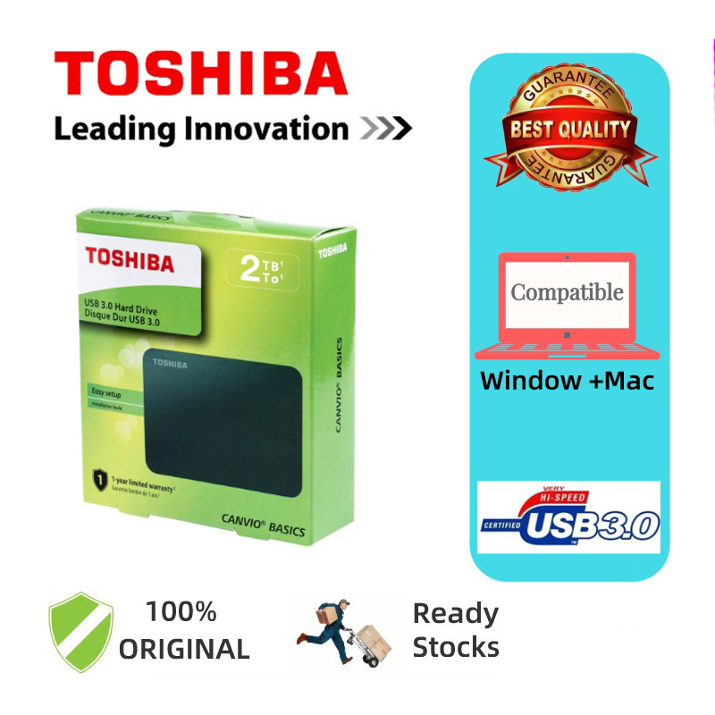 Toshiba 1TB/2TB HD Hardisk Eksternal / HDD External USB 3.0 Portable Hardisk External Hard Disk