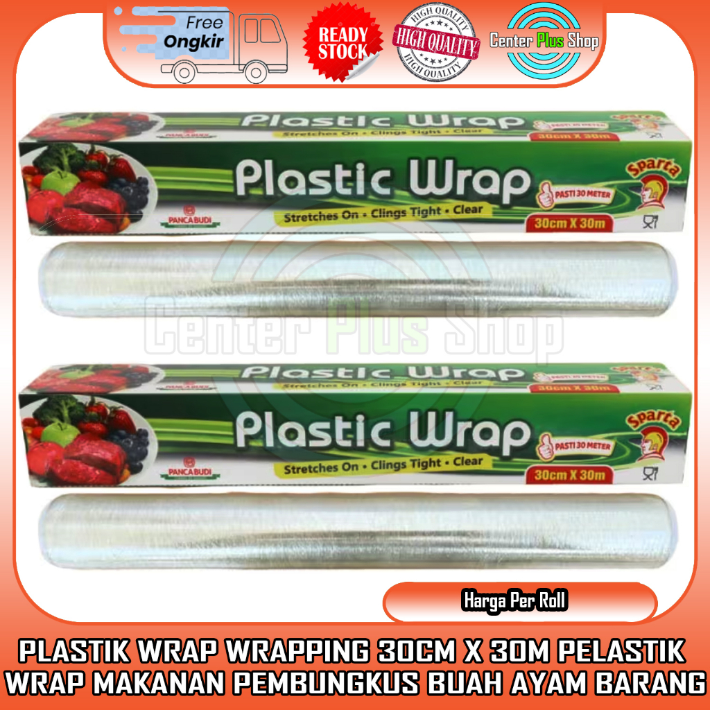 PLASTIK WRAPPING STRETCH FILM REPING WRAPING PLASTIC WRAP 30 CM X 30 M SPARTA PELASTIK STREETCH FILM