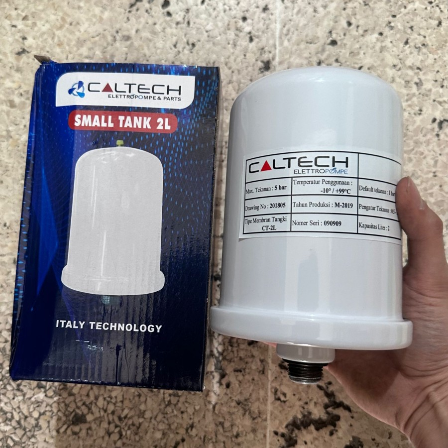 Tabung pompa air CALTECH 2 liter 1/2 inch 2lt wasser pw 139 129 ea ga 130 jak SANYO PH 137 125 A ps 