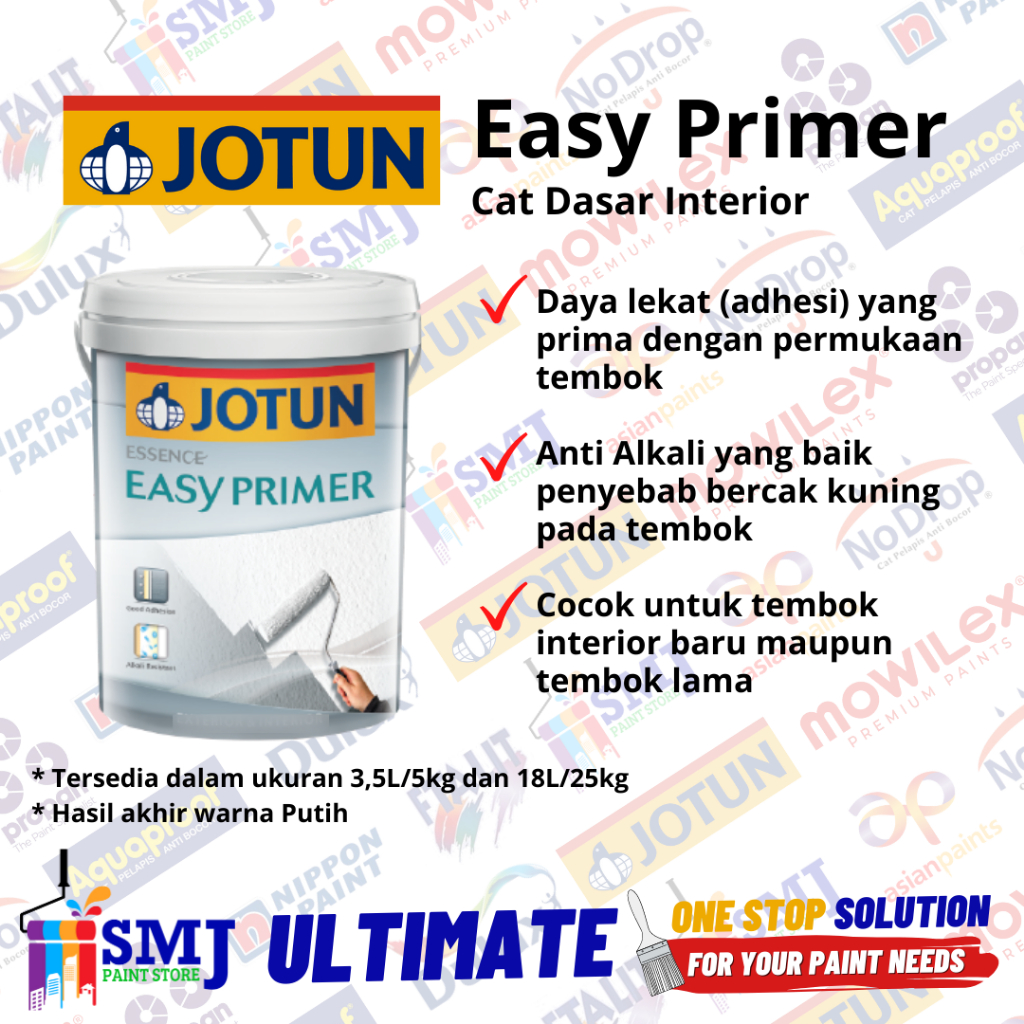 Cat Dasar Tembok Exterior & Interior JOTUN EASY PRIMER 3,5 L / 5kg