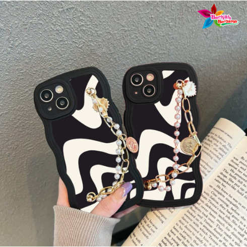 GC44 GC53 CASE CASING SOFTCASE SILIKON WAVY WAVE AESTETHIC RANTAI MUTIARA GRIP FOR REALME C11 C12 C25 NARZO 20 C15 C17 7I C20 NARZO 50I BB8741