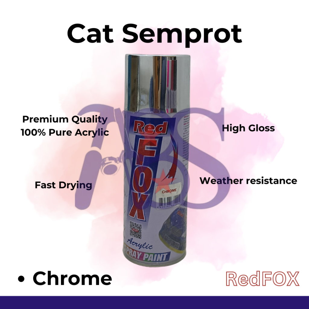 Cat Semprot Acrylic REDFOX by BOSNY spray paint 300CC Chrome Gold Candy