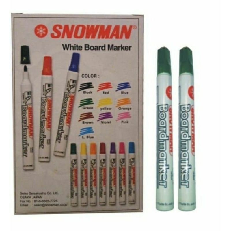 

Spidol White board Snowman BG-12 hijau