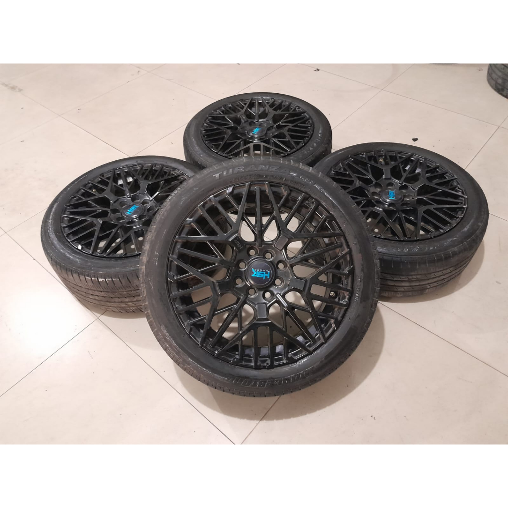 VELG BEKAS BENAWA R16X7 BAUT 4 PCD 4X100/4x114 ET42 + BAN 195 50 R16