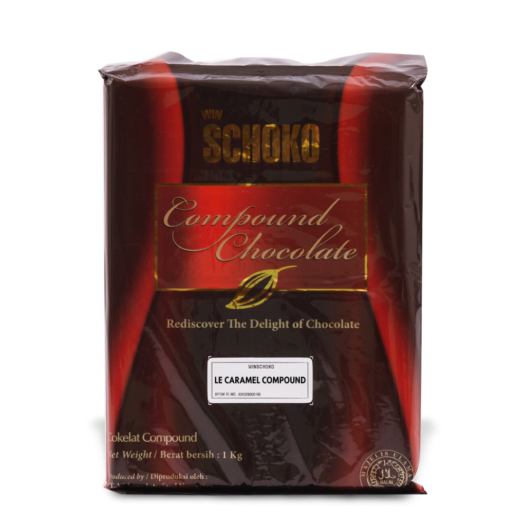 

SCHOKO Le Caramel Compound Block - 1 Kg / Coklat Batangan