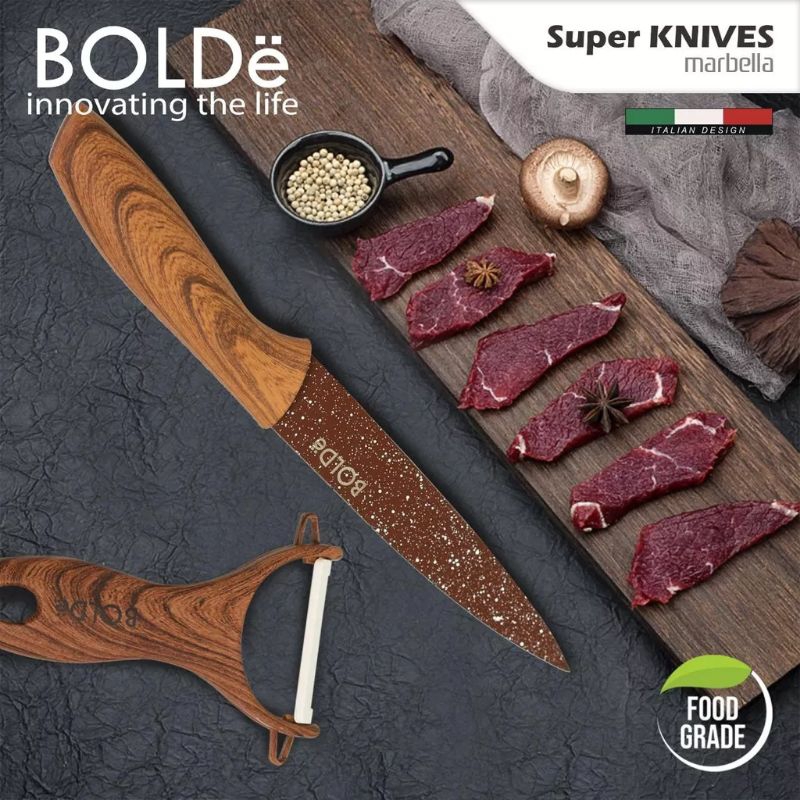 Pisau Set Bolde Knives Utensil Set Marbella 6 Pcs Pisau Set Bolde Super