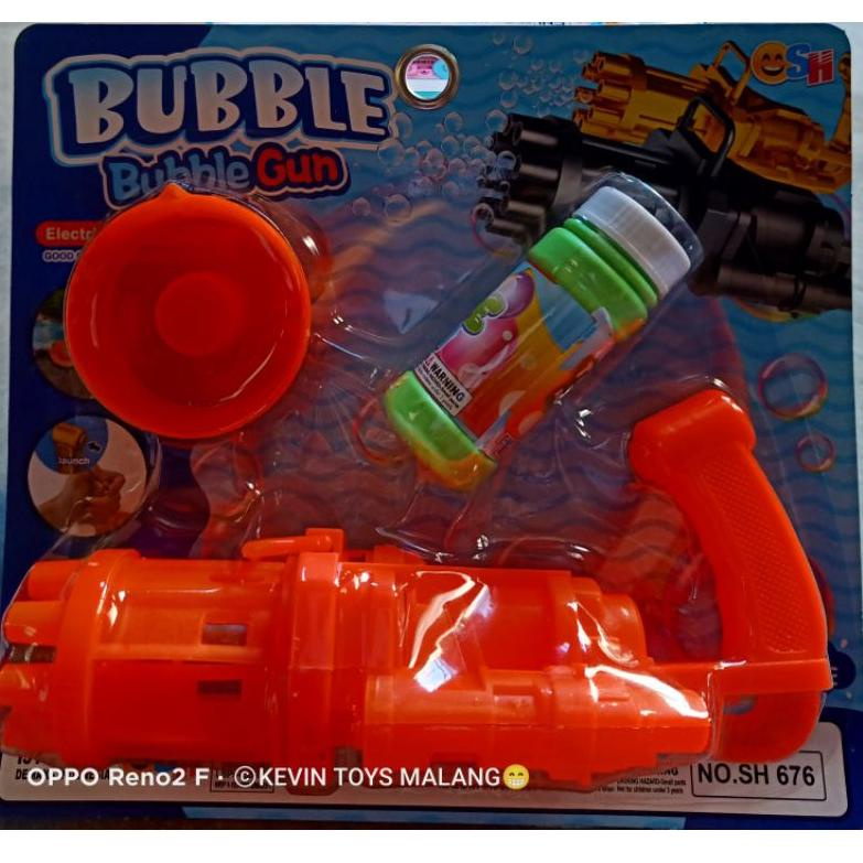 Mainan pistol Bubble Elektrik Bentuk machine SH 676