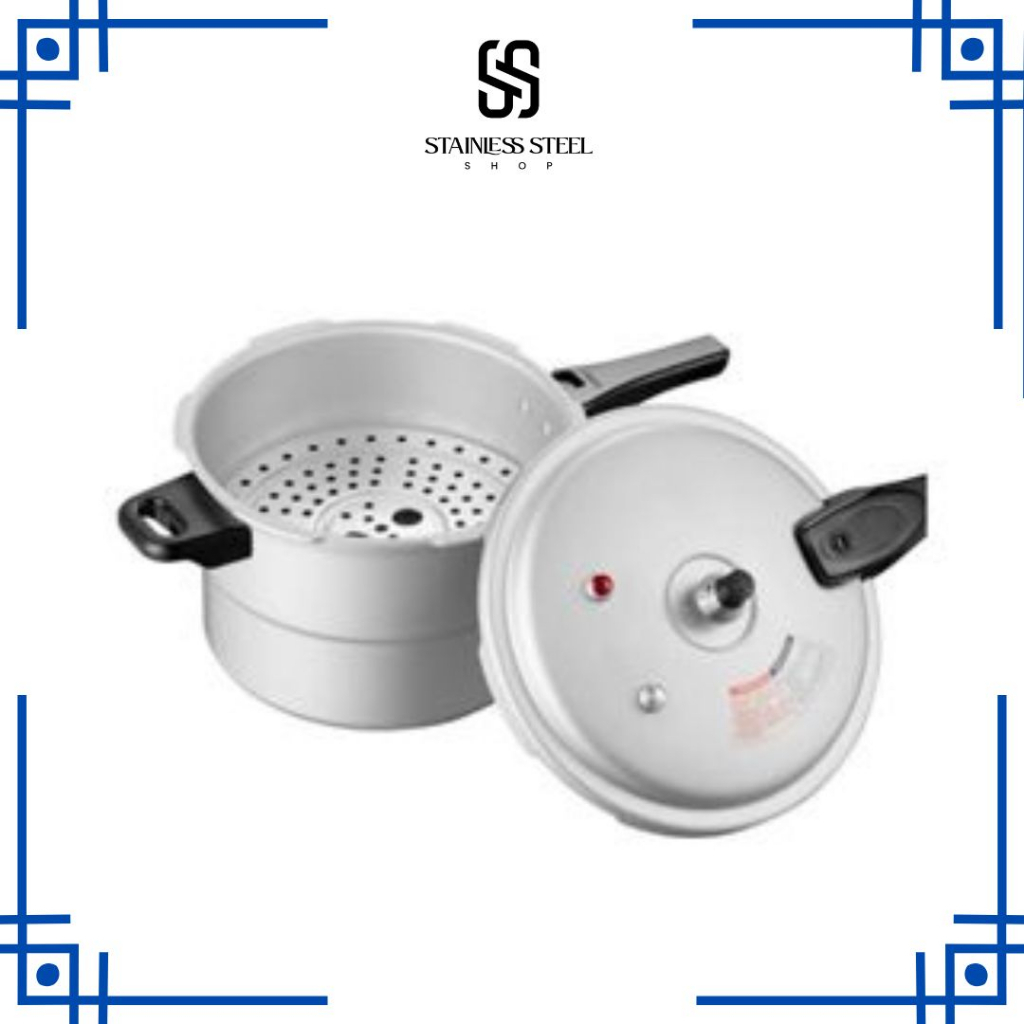 Presto Panci Alumunium Panci Serbaguna Pressure Cooker 4L/5L/6L/8L Premium