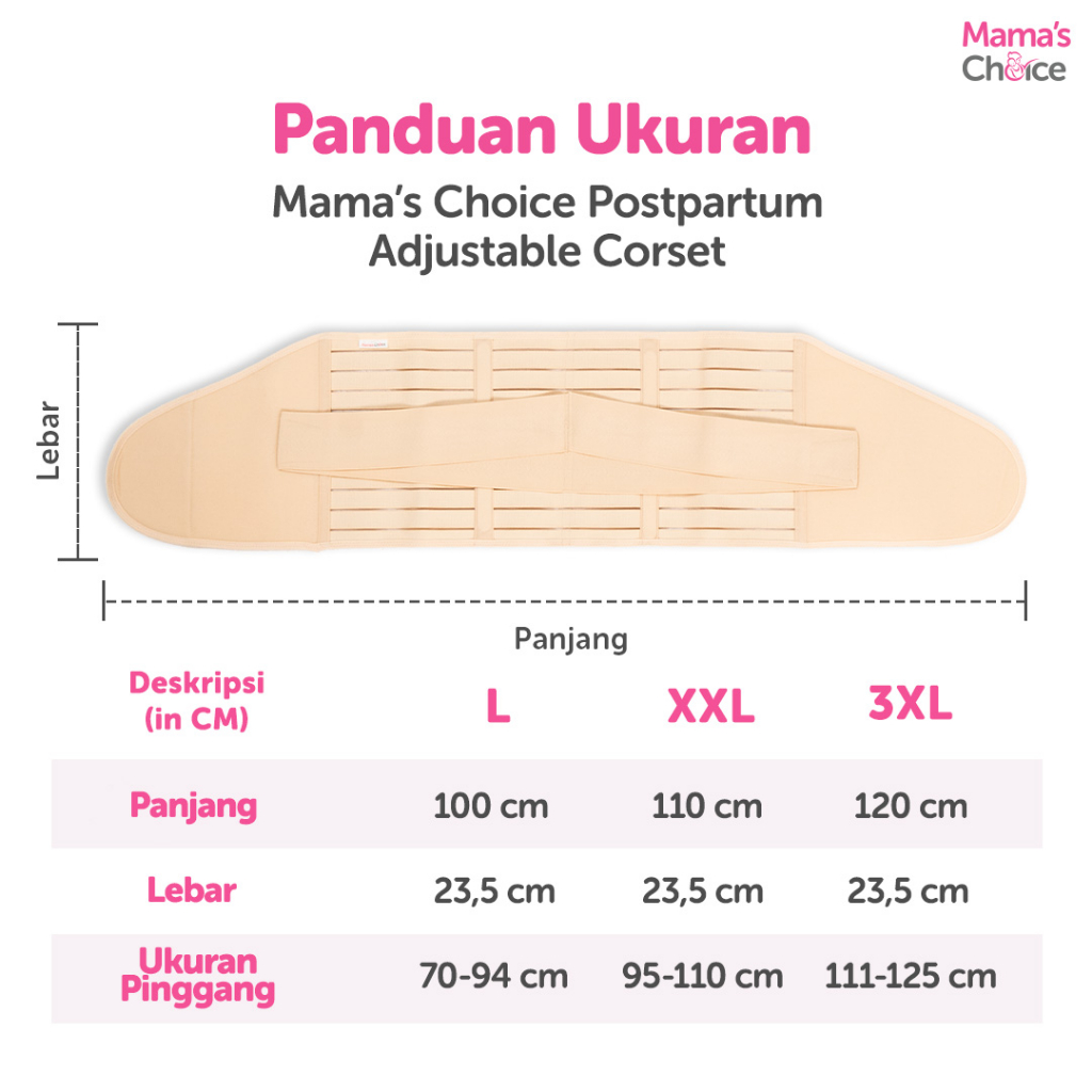 Korset Melahirkan | Postpartum Adjustable Corset Mama's Choice (Korset Ibu Melahirkan/Gurita Ibu Melahirkan setelah Cesar)) Image 6