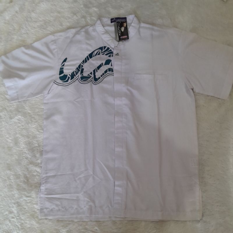 baju koko rabbani dewasa/koko putih/koko ayah