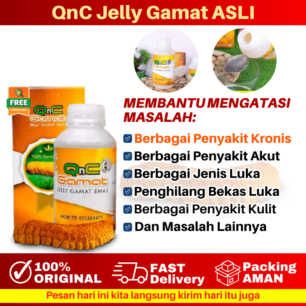 Vitamin Jelly Gamat Qnc Original - Qnc - Jelly Gamat - Gamat Emas