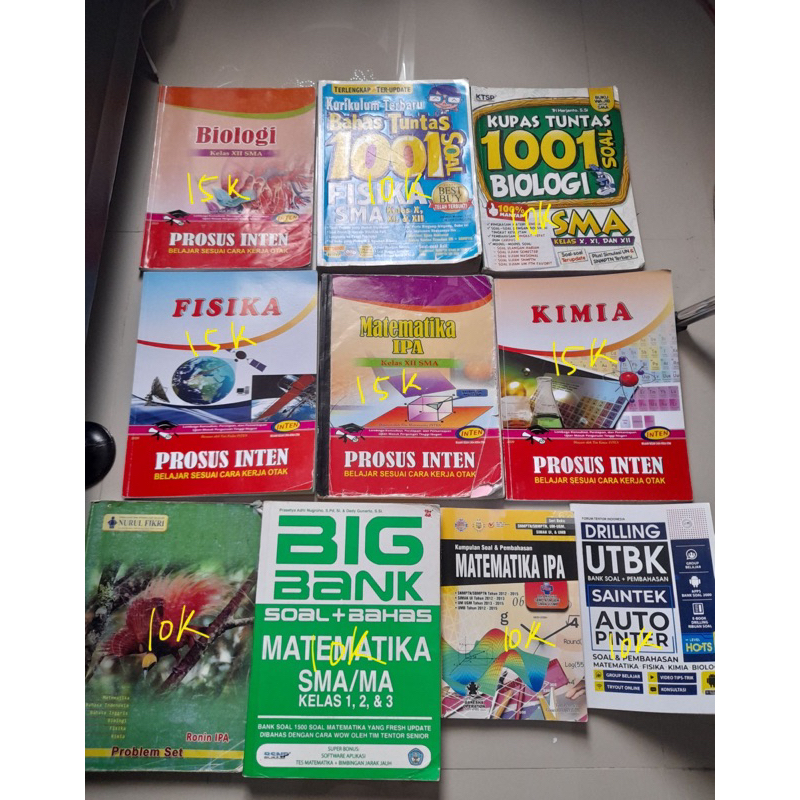 BUKU PRELOVED SNBT UTBK INTEN