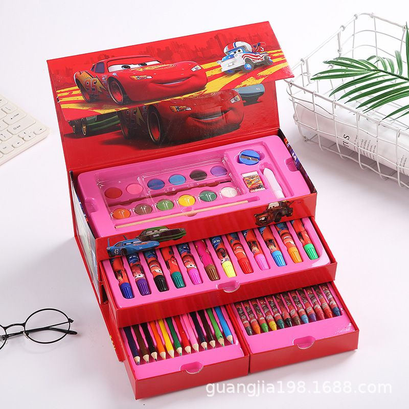 

[SERBALAKU]Crayon Model Kotak Persegi ISI set 54 pcs 4 in1 pensil cat warna/ alat seni/ pensil cat menggambar melukis