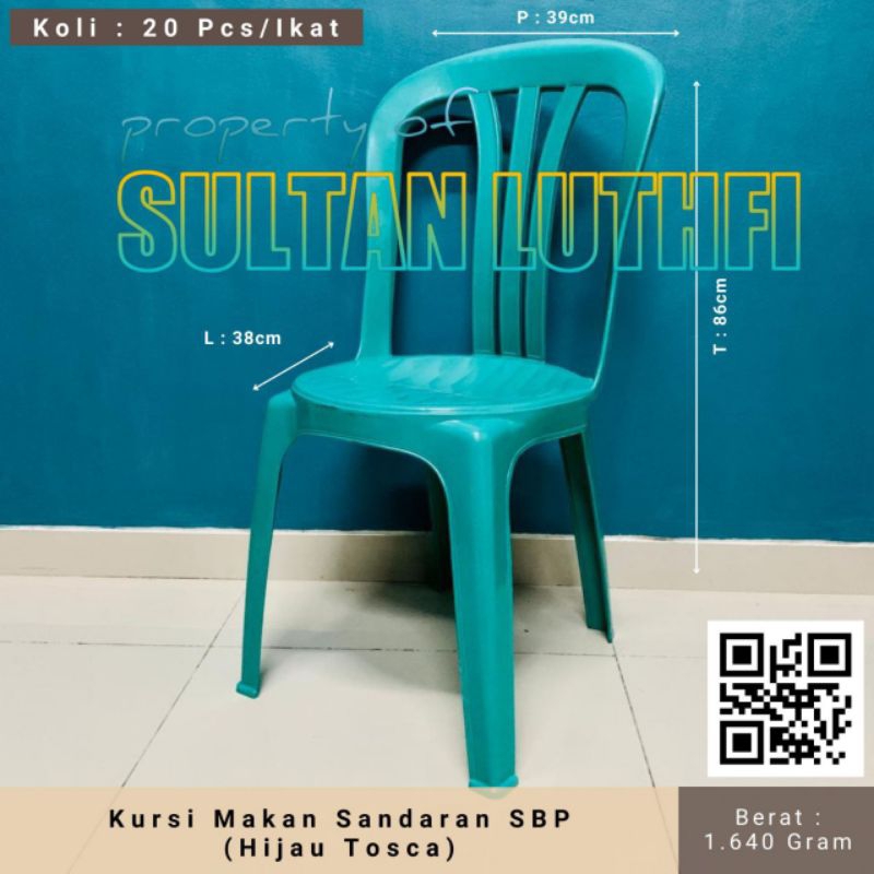 Kursi plastik sandaran Kursi Makan Sandaran