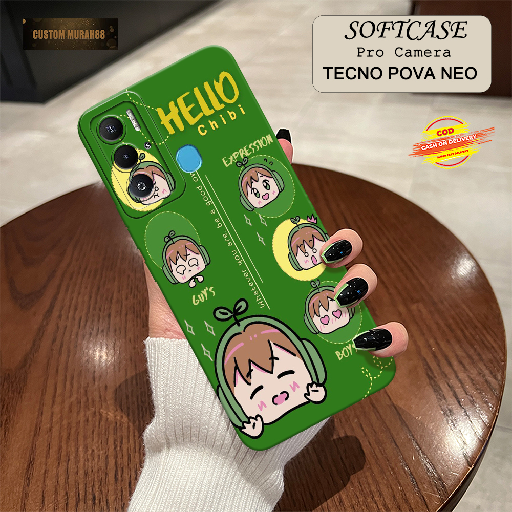 Case Tecno Pova Neo Terbaru - Fashion Case KARTUN - Casing Hp Tecno Pova Neo - Softcase Pro Camera T