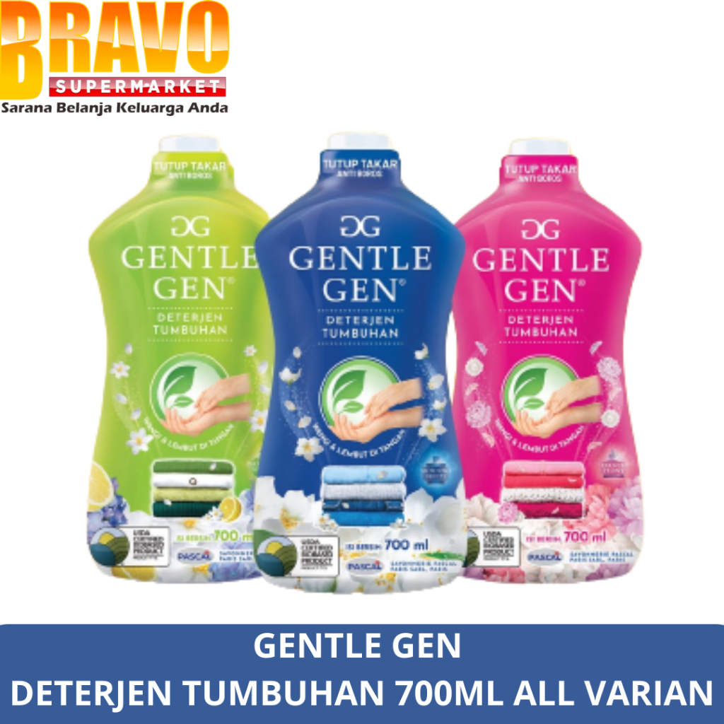 Bravo Bojonegoro - Gentle Gen Deterjen Tumbuhan 700ML Botol