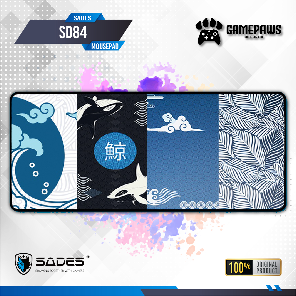 Sades SD84 / SD-84 Kujira / Umi Speed Gaming Deskmat Water Resistant