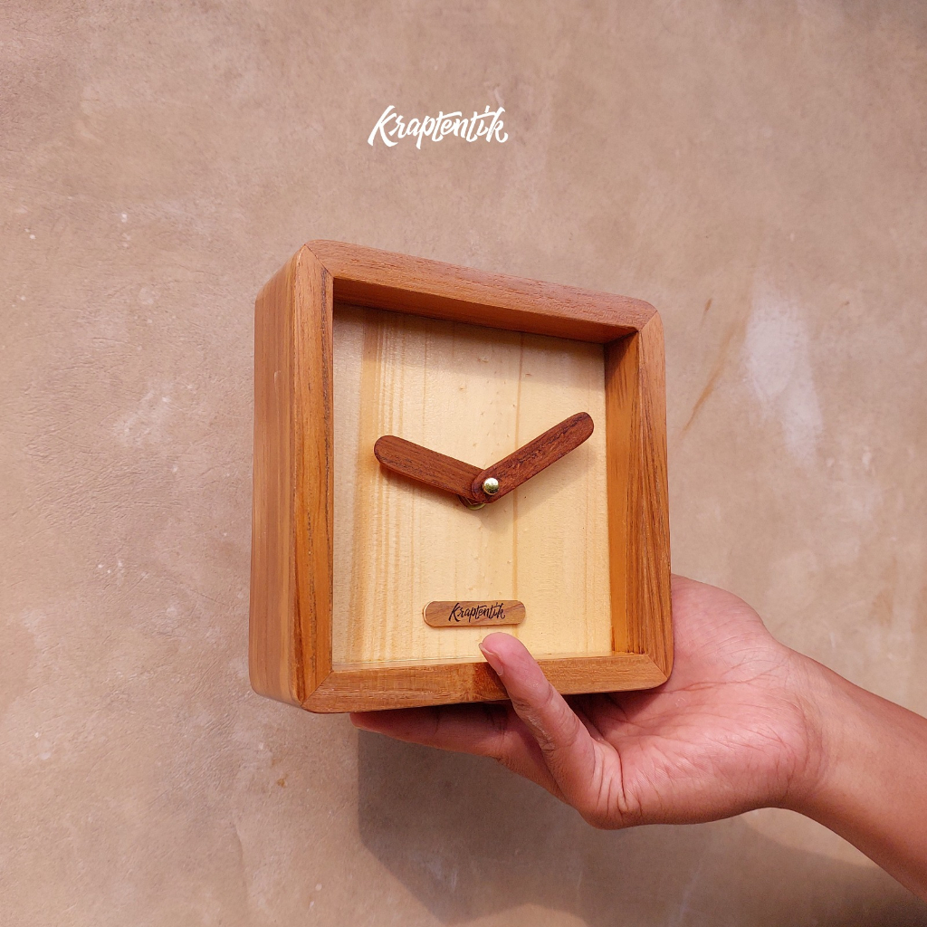 JAM MEJA KAYU HOMEDECOR, JAM MEJA, JAM DUDUK, JAM KECIL, JAM KAYU, JAM MEJA KAYU, JAM DUDUK KAYU, JA