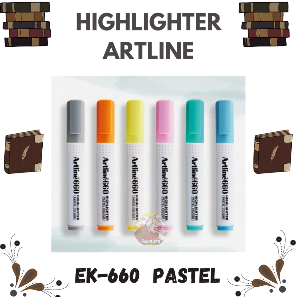 

[PCS] ARTLINE HIGHLIGHTER EK-660 PASTEL PENANDA TULISAN STABILO SPOTLIGHTER